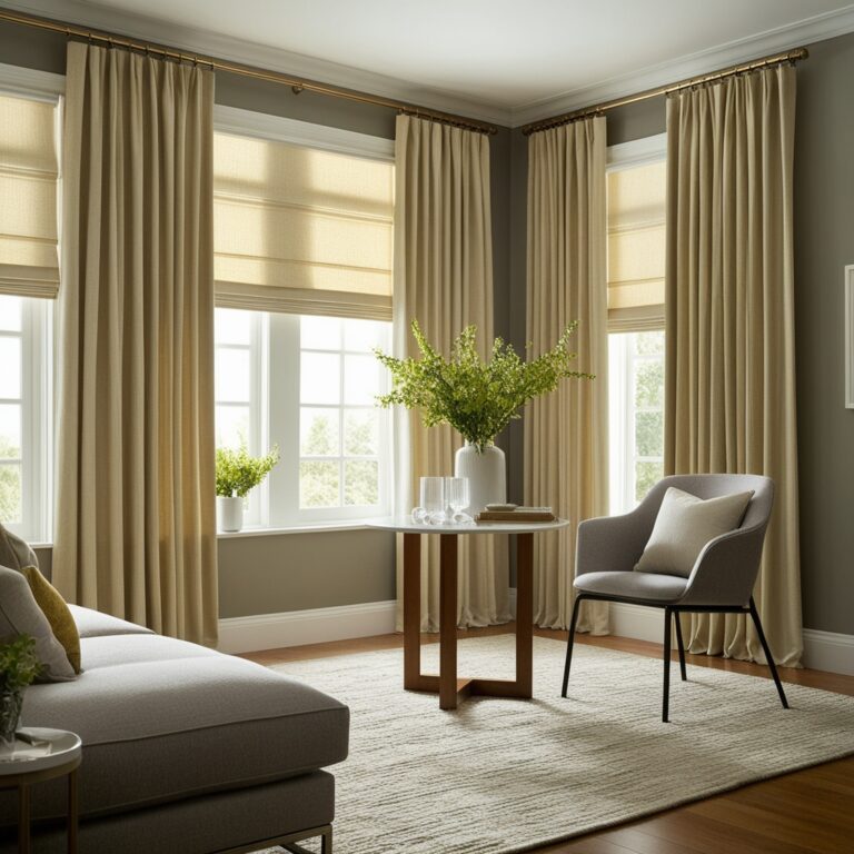 Layered Look: 13 Creative Ways to Combine Blinds and Curtains for Stylish Interiors