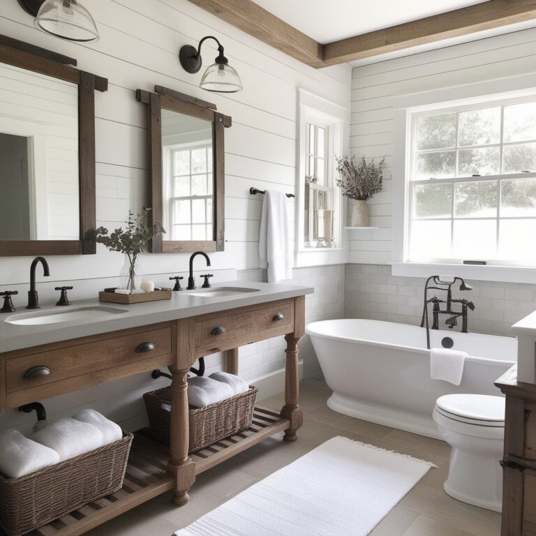 13 Unique Farmhouse Bathroom Ideas That Will Transform Your Space