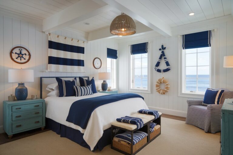 13 Nautical Bedroom Inspirations to Transform Your Space into a Coastal Retreat