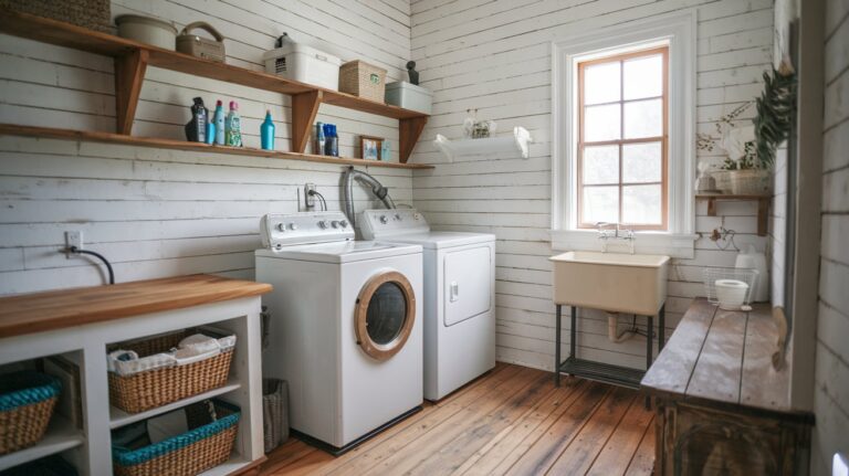 10+ Boho Laundry room Space ideas