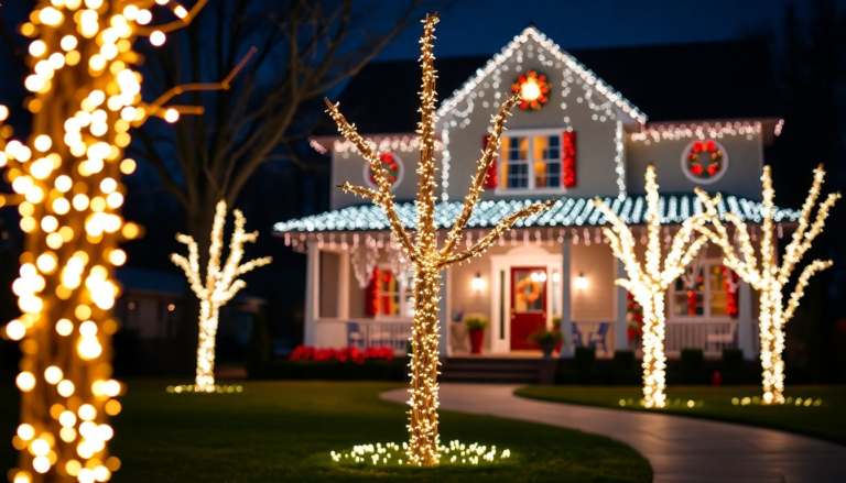 28 Outdoor Christmas Lights Ideas