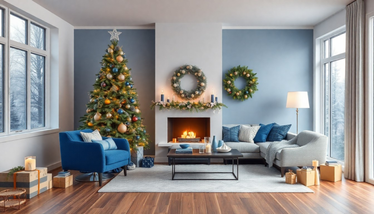 26 Blue Christmas Decor Ideas