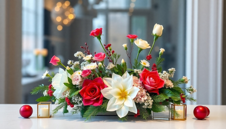 29 Christmas Flower Arrangements Ideas