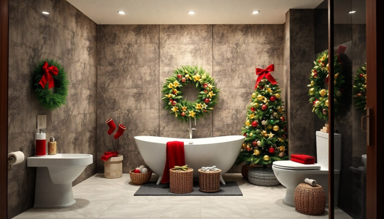 25 Christmas Bathroom Decor Ideas