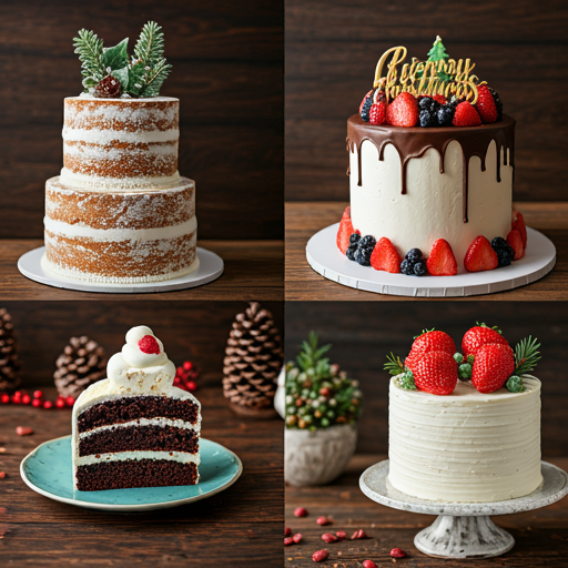 26 Christmas Cake Designs Ideas