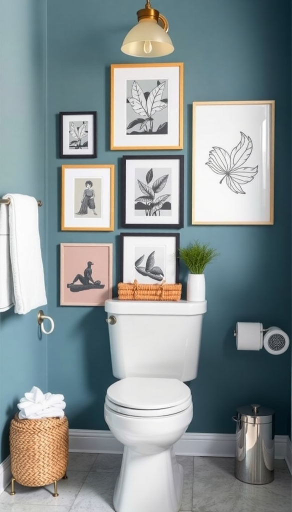 13 Innovative Ways To Decorate Behind The Toilet For A Stylish Bathroom HomelyTip