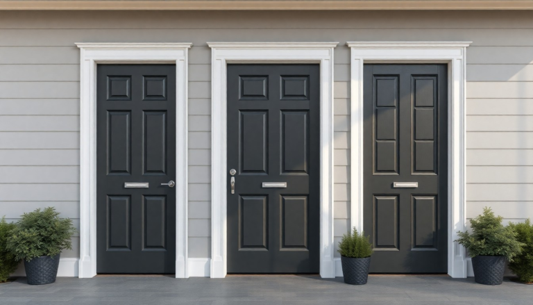 13+ Dark Doors with White Trim for a Timeless Look!