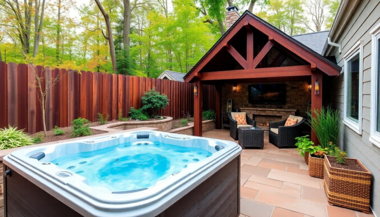 Outdoor Hot Tub Oasis: 13 Inspiring Ideas for Your Relaxing Retreat Outdoor Hot Tub Ideas