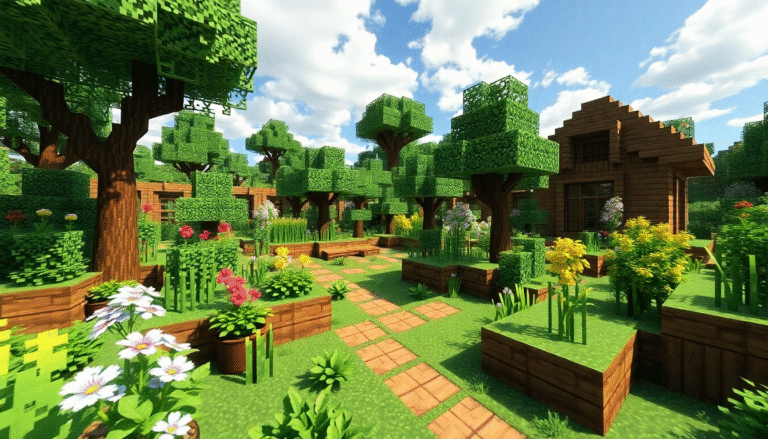 21 Minecraft Garden Ideas That’ll Make Your World Bloom