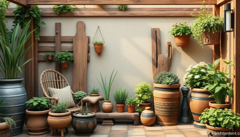 24 Rustic Garden Decor Ideas